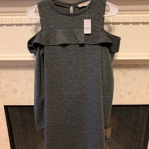 Loft cold shoulder sweater dress